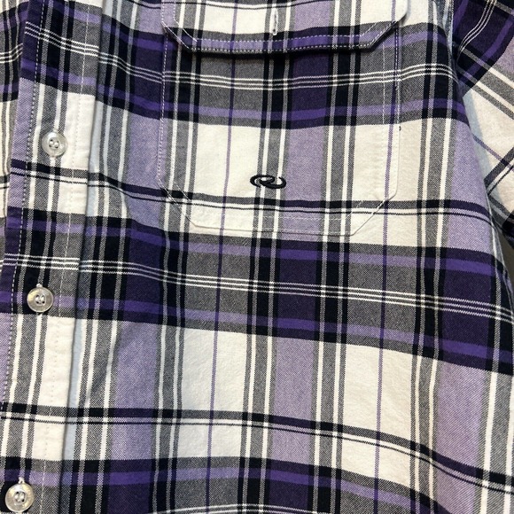 Roper Cowboy Western Plaid Button Down Shirt Men's Large - Picture 3 of 6